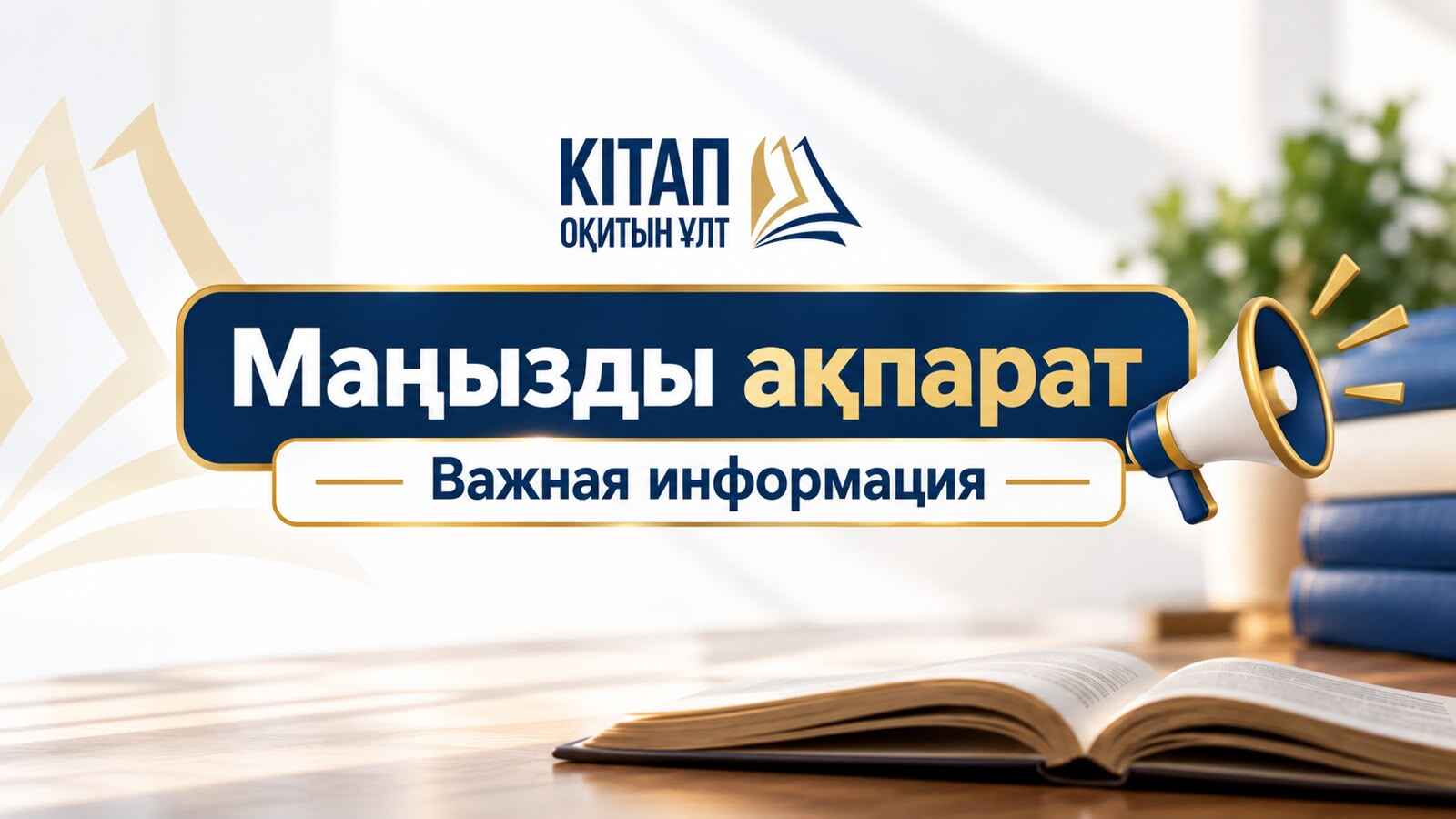 МАҢЫЗДЫ АҚПАРАТ!